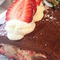mayneko's cooksnap of when they made Wチョコロールケーキ♡.