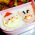 なむい's cooksnap of when they made クリスマス キャラ弁♡サンタ トナカイ.