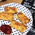 mocha03's cooksnap of when they made リメイク♡餃子の皮deポテサラチーズ揚げ.