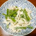 B子chan's cooksnap of when they made いんげんとささみ　味噌・柚子・マヨ和え.