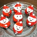 クック3WU8QE☆'s cooksnap of when they made かわいいお顔のいちごサンタ♪.