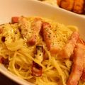 yukari0123's cooksnap of when they made ☆超☆濃厚カルボナーラ.