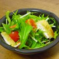 てる坊's cooksnap of when they made ☆　水菜と油揚げの”カリシャキ”サラダ.
