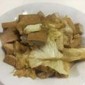 papikun's cooksnap of when they made 野菜1つで簡単！きゃべつと厚揚げの煮物.
