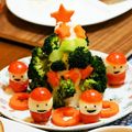 ももん８'s cooksnap of when they made ☆簡単！可愛い！クリスマスサラダプレート.