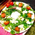 ＊yuuuuuk＊'s cooksnap of when they made Xmasに♪カプレーゼなリースサラダ.