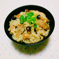 まあまま☆0403's cooksnap of when they made 鶏と茸の炊き込みご飯.
