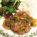 marwee's cooksnap of when they made 肉汁ありーのおから＆お豆腐ハンバーグ.
