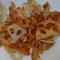 Tusentakk's cooksnap of when they made やみつき！パリパリ♡おつまみ蓮根チップス.