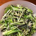 まめぽ's cooksnap of when they made 水菜とひじきのツナサラダ。わさび風味.