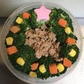 たまゆず's cooksnap of when they made 簡単クリスマスリースそぼろ弁当.