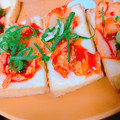 夢麗翔望mama's cooksnap of when they made トースターで簡単厚揚げのマヨキムチのっけ.