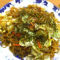夕飯は６時です's cooksnap of when they made 肉なし！野菜塩焼そば.