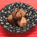 まるもり子's cooksnap of when they made レンジで簡単☆里芋の黒ごまクルミ和え.