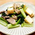 かなりんココりん's cooksnap of when they made 厚揚げと小松菜の豚バラ中華風炒め.