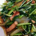 pimpa44's cooksnap of when they made 簡単！ベーコンと壬生菜のにんにく醤油炒め.