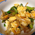クック2Q10JU☆'s cooksnap of when they made 卵とニンニクの芽＆椎茸オイスター炒め.