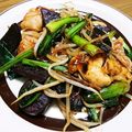 Яамi's cooksnap of when they made 鶏肉と薩摩芋と青梗菜炒め.