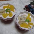 miyuki12's cooksnap of when they made ☆♫♬ ココナッツバナナプリン♫♬☆.