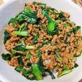和音モア's cooksnap of when they made 挽肉とニラのピリ辛丼.