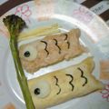 有希-yuki-'s cooksnap of when they made 子供の日に☆こいのぼりオムライス.