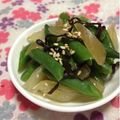 ぽぽきゅ's cooksnap of when they made らっきょうとインゲンの塩昆布あえ♪.