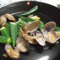 ごーあい's cooksnap of when they made あさりとおくらの中華炒め.