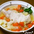 ＪＵＮちゃン's cooksnap of when they made 圧力鍋de「トンカツ肉の香草煮」.