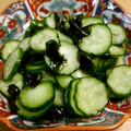 しぇり～M's cooksnap of when they made キュウリとワカメの酢の物.