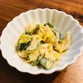 ちょろまめ's cooksnap of when they made オクラと白菜のごまマヨ和え.