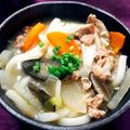 _mio_'s cooksnap of when they made 残った豚汁で一人ランチ！　豚汁うどん★.