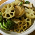 低カロ探検隊's cooksnap of when they made 鶏むねとレンコンの甘辛炒め.
