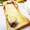 choco831's cooksnap of when they made メープルのチーズ生ハムトースト♡.