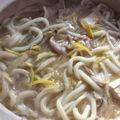 ﾌﾞﾚﾝﾀﾞ's cooksnap of when they made 残った鍋汁で★白菜味噌煮込みうどん.