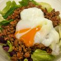 kumaruko's cooksnap of when they made ハリッサでそぼろ丼☆.