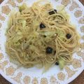 クックC2QQXG☆'s cooksnap of when they made キャベツとアンチョビーのパスタ.