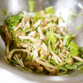 かすてら１２'s cooksnap of when they made 水菜ときゅうりとしめじのサラダ.