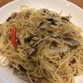 tutumomo's cooksnap of when they made オイルサーディンと玉ねぎのパスタ.