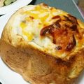 ユキノシタ。's cooksnap of when they made お皿は食パン⁉簡単まるごと♡パングラタン.