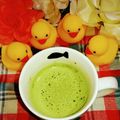 ももちゃんのれしぴ's cooksnap of when they made 夜に飲むとやせる！？抹茶スキムミルク！.