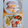 柴犬のお顔☆'s cooksnap of when they made お弁当に！レンジで簡単ハムエッグ♪.