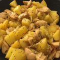 Katter's cooksnap of when they made 鶏むね肉とじゃが芋のレモンだれ炒め.