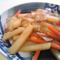 としかずぷ's cooksnap of when they made 人参とじゃがいものきんぴら.