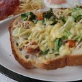 NAGANO久留米's cooksnap of when they made ❁ツナとレタスとコーンのトースト❁.