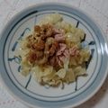 イチゴ、イチゴ。's cooksnap of when they made 納豆ツナきゃべチーズのホットサラダ.