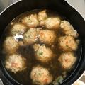 クックBJFPQ1☆'s cooksnap of when they made 豆腐と鶏ひき肉の茶巾あんかけ.