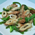 ひなたまま♪♪'s cooksnap of when they made 簡単♪ちくわとピーマンのしらす炒め.