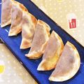 ＊marble＊'s cooksnap of when they made 余ったカレー＆餃子の皮でナン風焼き餃子！.