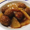 こはる・▽・'s cooksnap of when they made m肉団子と大根のウスター煮.