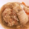 TroyE's cooksnap of when they made 白菜とねぎ入り肉だんごの煮込みスープ.